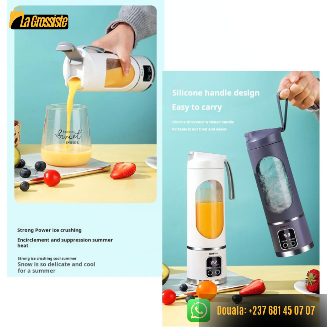 Mixeur Extracteur de Jus Blender Portable & Rechargeable HS-860