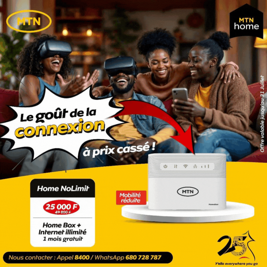 Home Box MTN NoLimit – Internet Illimité Haut Débit